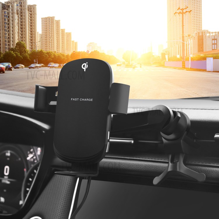 C26 Car Air Vent Mount Auto Clamp 15W Max Qi Fast Charging Wireless Charger Cradle-8