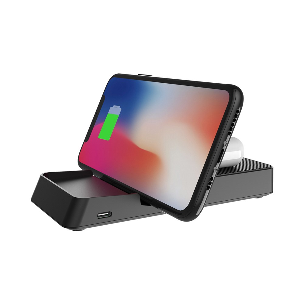 3-in-1 Fast Wireless Charger Stand Mount Bracket for Mobile Phone Apple Watch AirPods-12