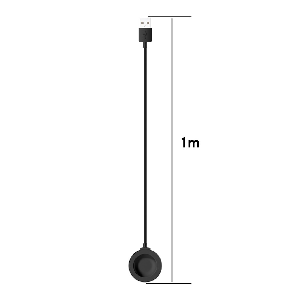 1m USB Charging Cable Wireless Charger Dock for Huawei Watch GT 2 Pro / GT 2 Pro ECG / GT 2 Porsche Edition - Black-8