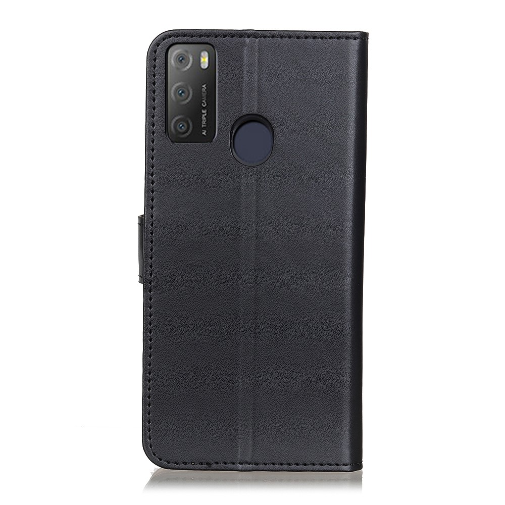 Magnetic Clasp Design Leather Wallet Shell Case with Stand for Alcatel 1S (2021) / 3L (2021) - Black-8