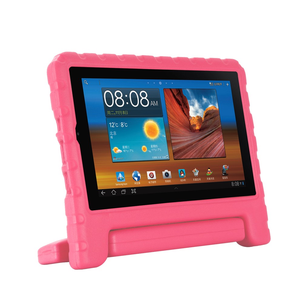 EVA Foam Shockproof Tablet Case with Handle Kickstand for Alcatel Joy Tab 2 8-Inch - Red-3