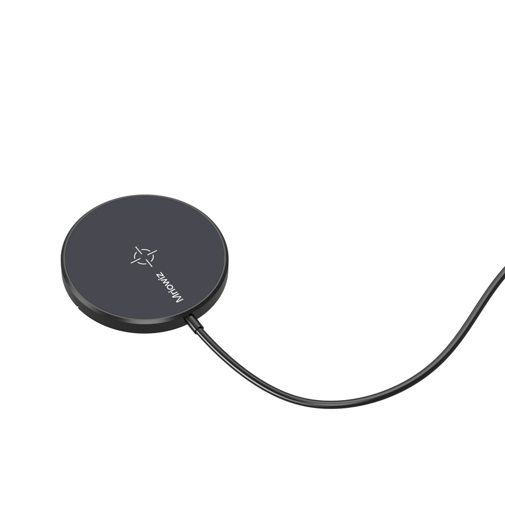 MIRIOWIZ M-2002W 15W 360 Rotary Magnetic Wireless Charger for MagSafe Charging Pad for iPhone-6