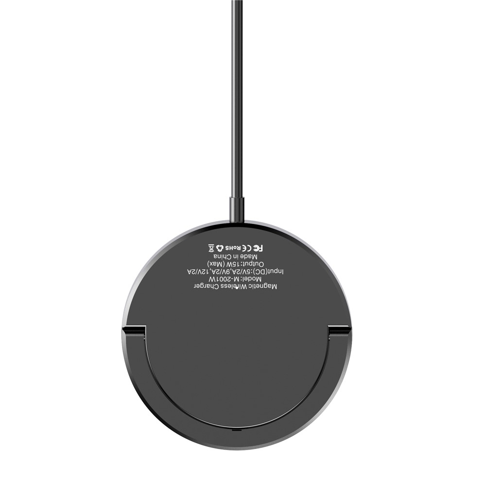 MIRIOWIZ M-2002W 15W 360 Rotary Magnetic Wireless Charger for MagSafe Charging Pad for iPhone-7