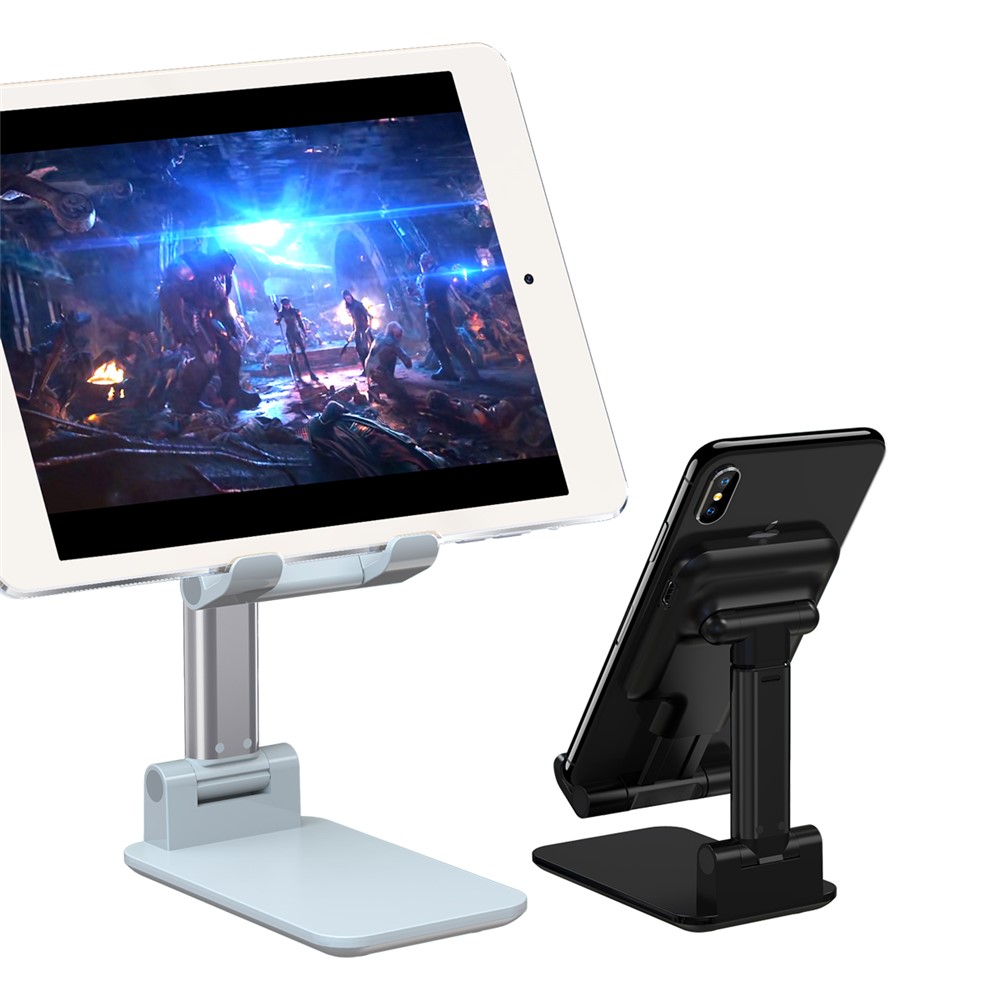 CCT3 Telescopic Tablet Cell Phone Holder Stand Desktop Bracket with Wireless Charger-7
