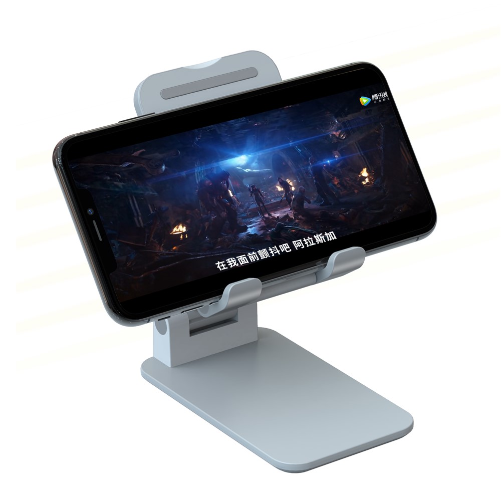 CCT3 Telescopic Tablet Cell Phone Holder Stand Desktop Bracket with Wireless Charger-8