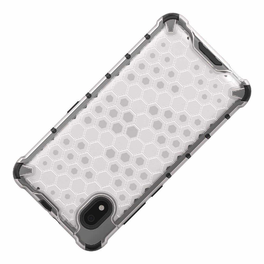 Honeycomb Pattern TPU + PC Hybrid Case Phone Protective Cover for Alcatel 1B (2020) - Grey-2