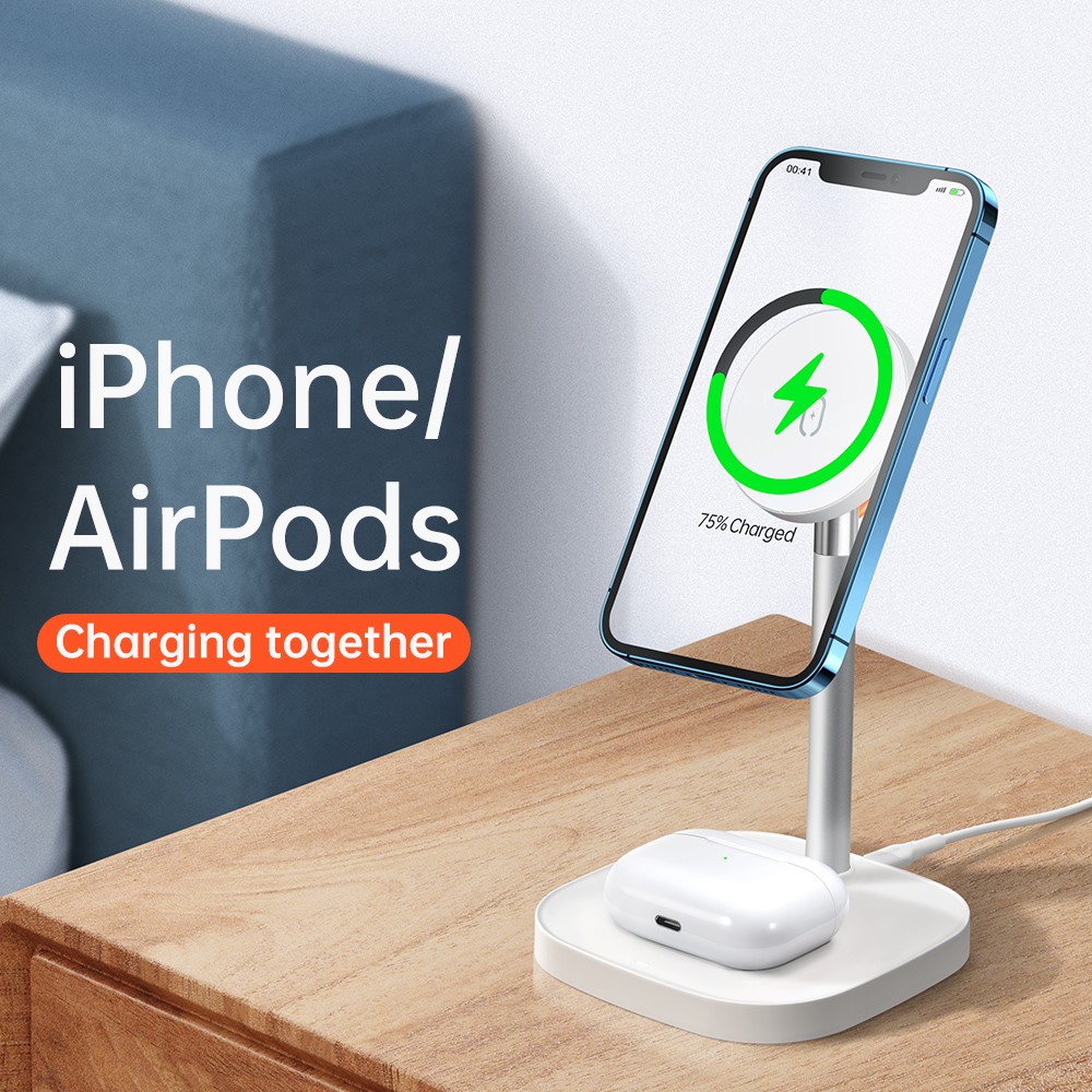 Wholesale MCDODO CH7340 2 in 1 Wireless Charger for iPhone 12