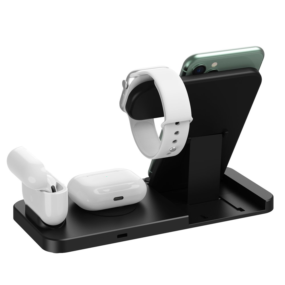 W30-2 4 in 1 Multifunctional Wireless Magnetic Charger Portable Wireless Fast Charging Stand for Apple Devices-5