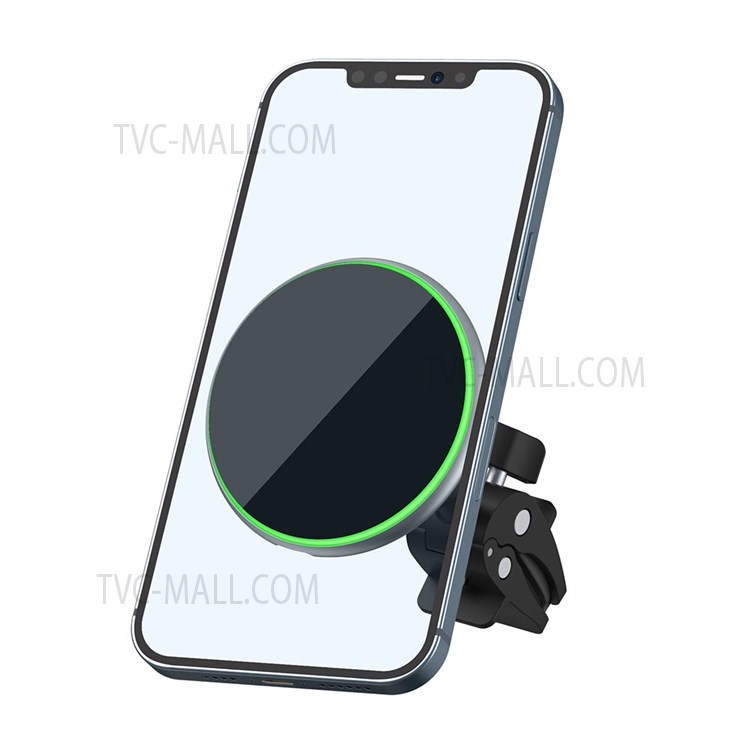 WIWU CH308 15W Magnetic Wireless Charger Car Air Vent Mount Phone Holder Fast Charging Stand for iPhone 13/12 Series-1