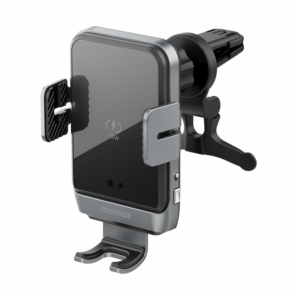 MOMAX Q.MOUNT SMART5 CM18 15W QC3.0 Car Wireless Charger Air Vent Phone Mount Smart Charger Infrared Induction Rotating Charging Phone Holder - Black-10