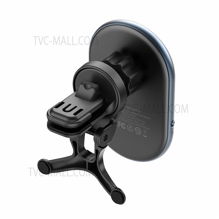 MOMAX Q.MAG MOUNT2 CM19 15W Car Wireless Charger Phone Stand Rotating Air Vent Mount Smart Charger Mini Magnetic Charging Phone Holder - Black-8