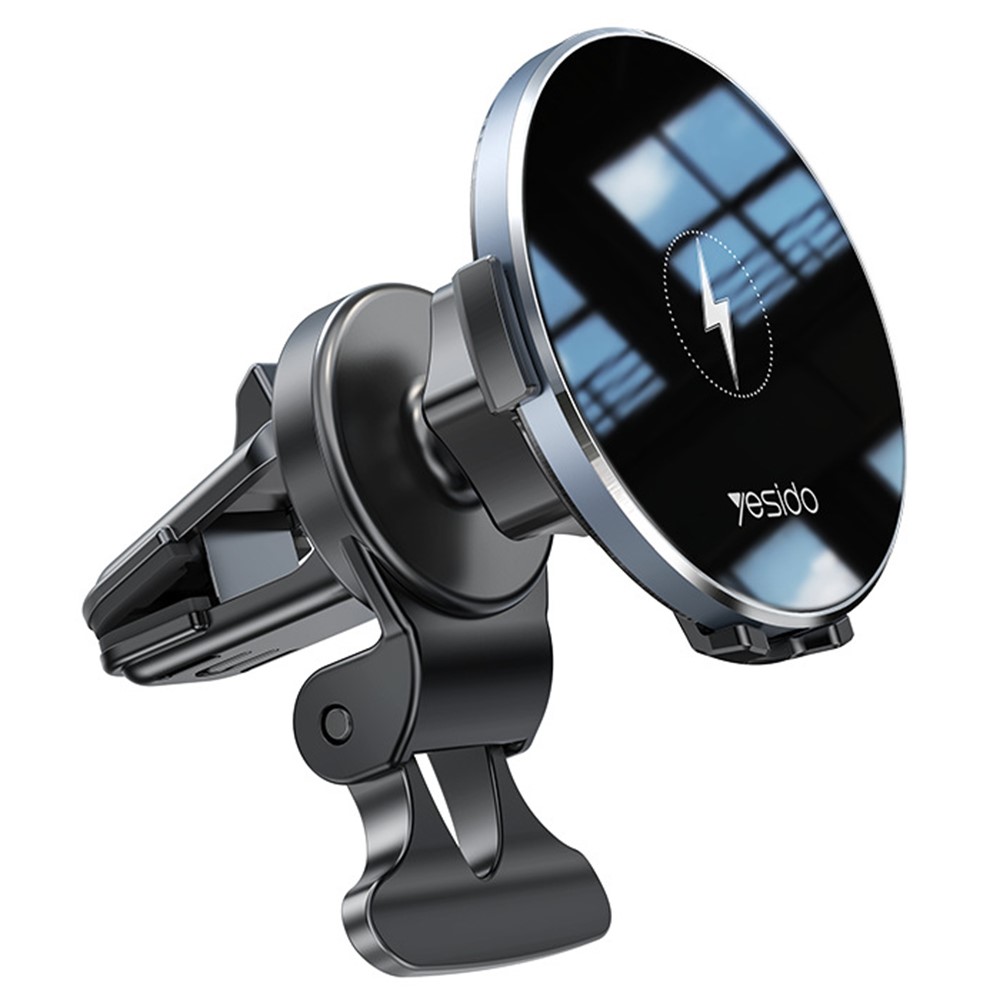 YESIDO C13 Wireless Car Charger 15W Fast Charging Auto Clamping Phone Mount Air Outlet Car Charger-1
