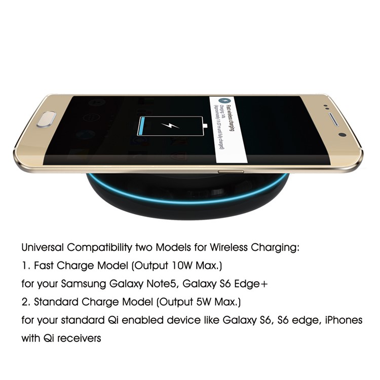 FC90 Fast Charge Qi Wireless Charging Pad for iPhone 8/8 Plus/Samsung Galaxy S7/ S7 Edge-6