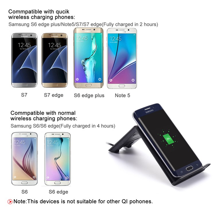 ITIAN A6 10W QI Wireless Charger Charging Bracket for iPhone 8/8 Plus/Samsung S8/S8 Plus/ S7/S7 Edge/Note5-3