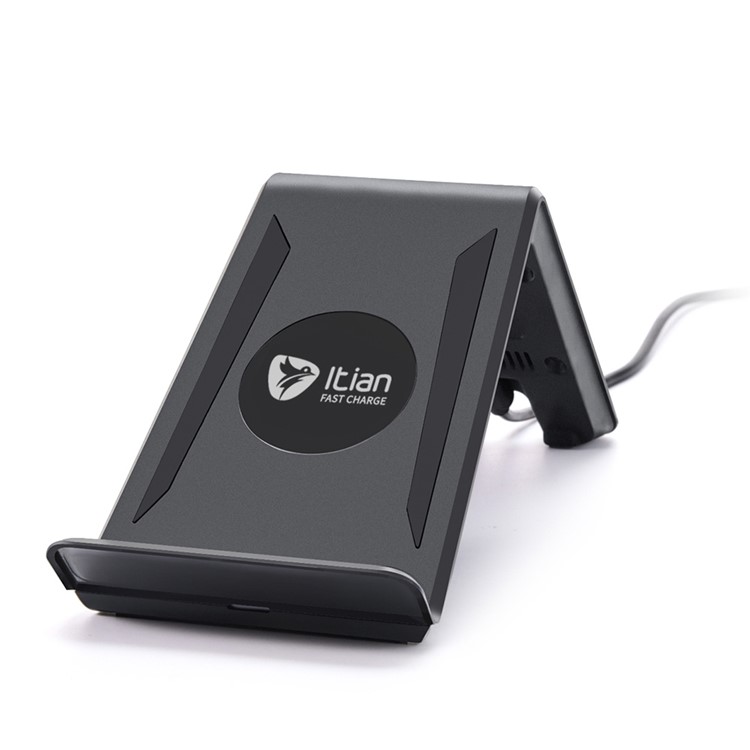 ITIAN A6 10W QI Wireless Charger Charging Bracket for iPhone 8/8 Plus/Samsung S8/S8 Plus/ S7/S7 Edge/Note5-6