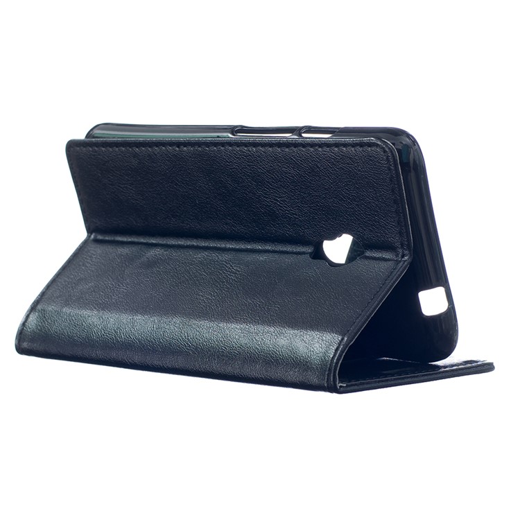 Leather Wallet Case for Alcatel OneTouch Pixi 4 (5.0) 4G Version - Black-3