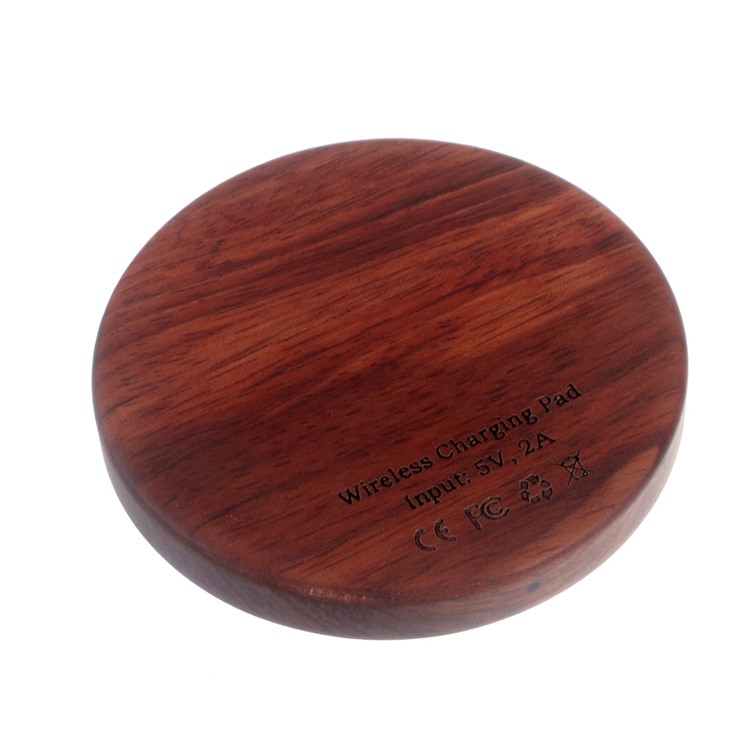 Portable Qi Standard Wireless Charging Pad for Samsung Galaxy S6 edge /LG G4 - Coffee-3