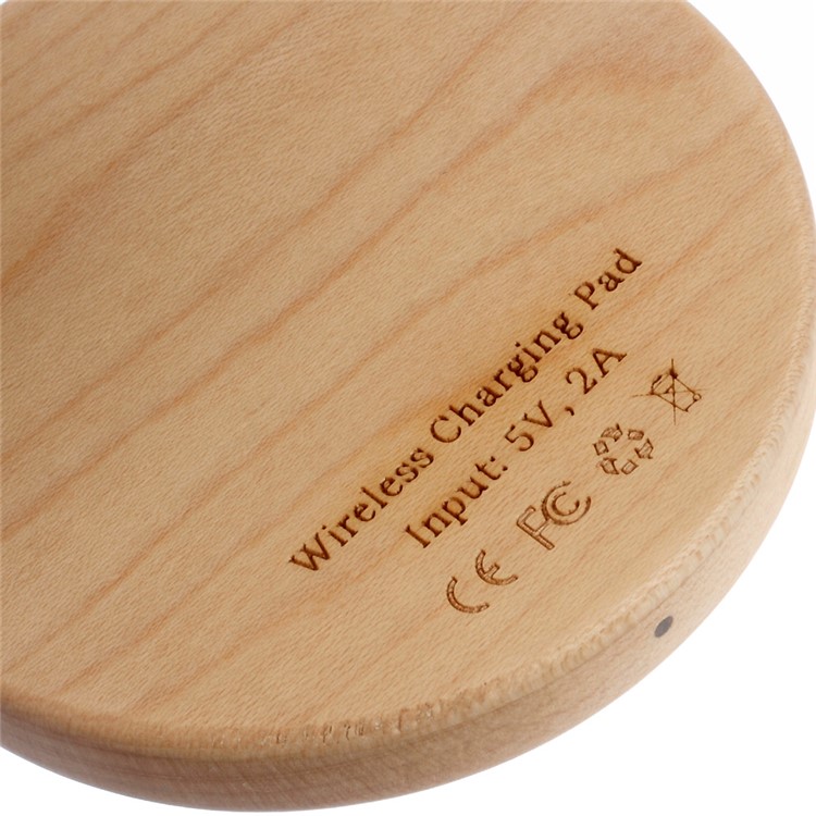 Portable Qi Standard Wireless Charging Pad for Samsung Galaxy S6 edge /LG G4 - Khaki-5