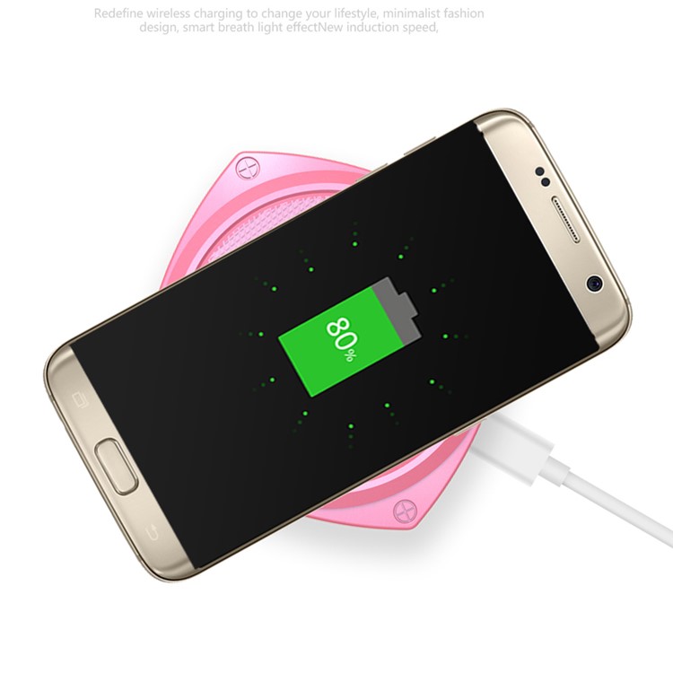 MESKEY Induction Cooker Shaped Qi Wireless Charger for Samsung S7/S7 Edge Etc (MS-W6) - Black-9