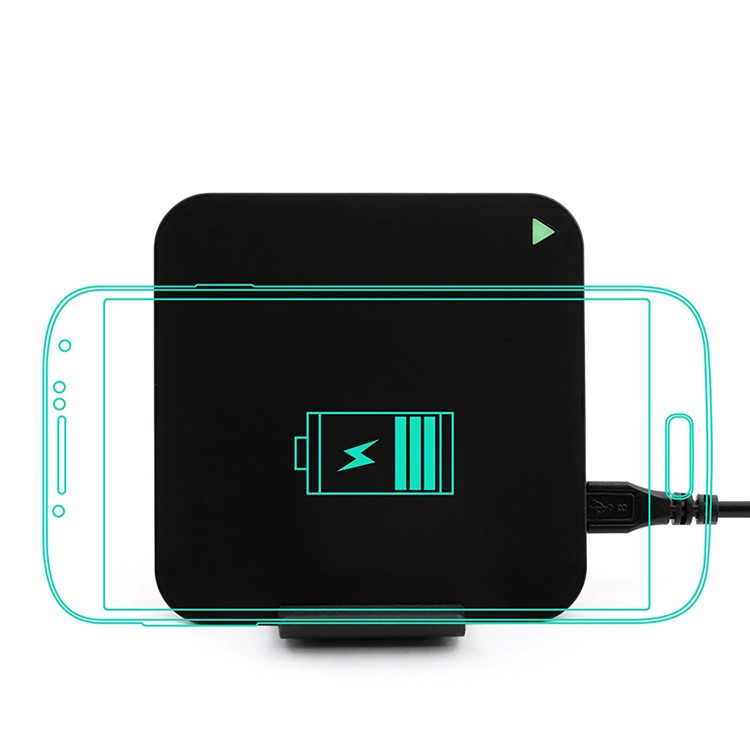 5V 2A Qi Wireless Charging Pad + Stand for Samsung S7/S7 Edge, LG G3 etc (CE/FCC) - Black-4