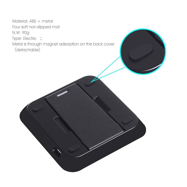 5V 2A Qi Wireless Charging Pad + Stand for Samsung S7/S7 Edge, LG G3 etc (CE/FCC) - Black-8