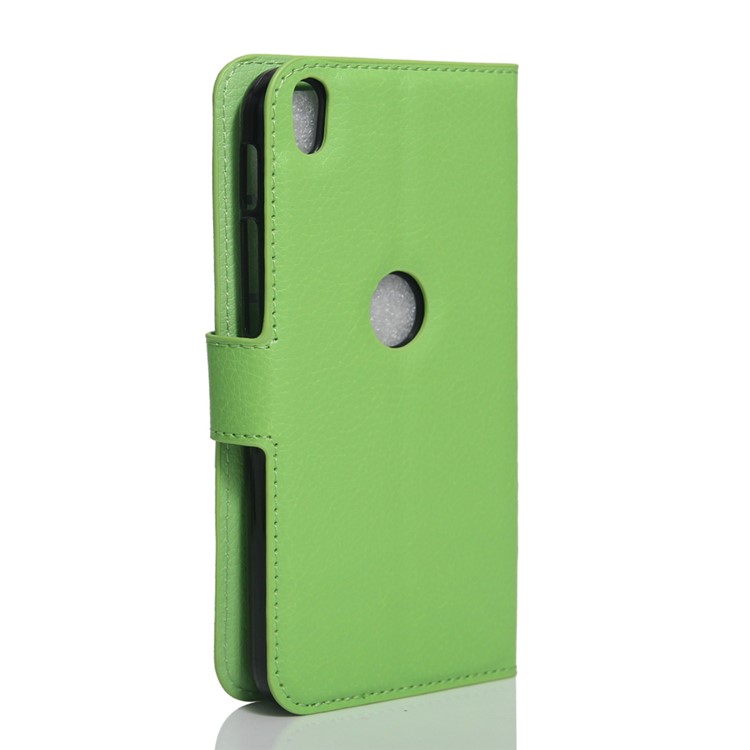 Lychee Skin Magnetic Leather Stand Cover for Alcatel Shine Lite - Green-3