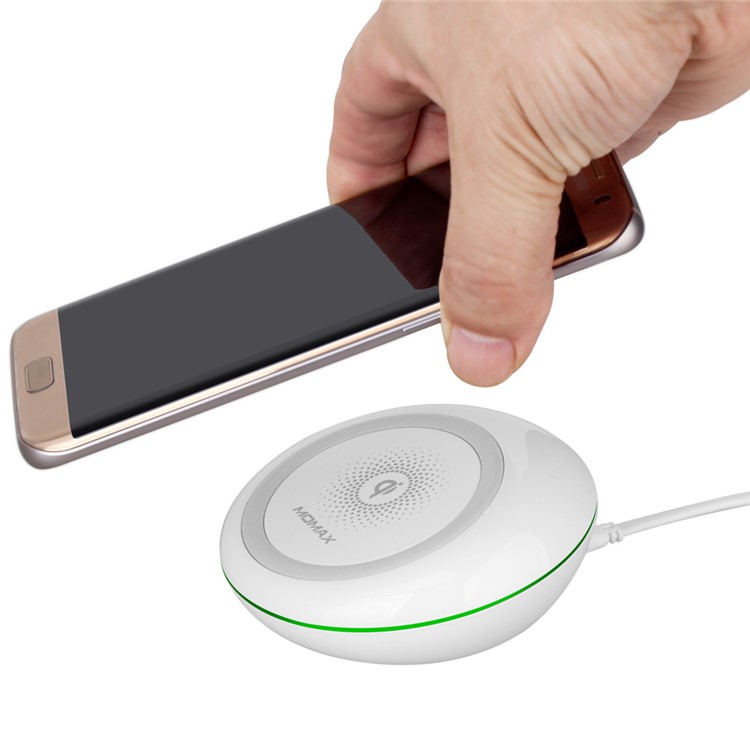 MOMAX Q.Dock 9V QC 3.0 Qi Fast Wireless Charging Dock for Samsung Galaxy S7 - White-1