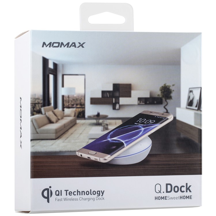 MOMAX Q.Dock 9V QC 3.0 Qi Fast Wireless Charging Dock for Samsung Galaxy S7 - White-10
