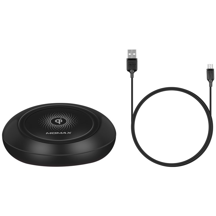 MOMAX Q.Dock 9V QC2.0 Qi Fast Wireless Charging Dock for iPhone 8/8 Plus/Samsung Galaxy S7 Etc - Black-7