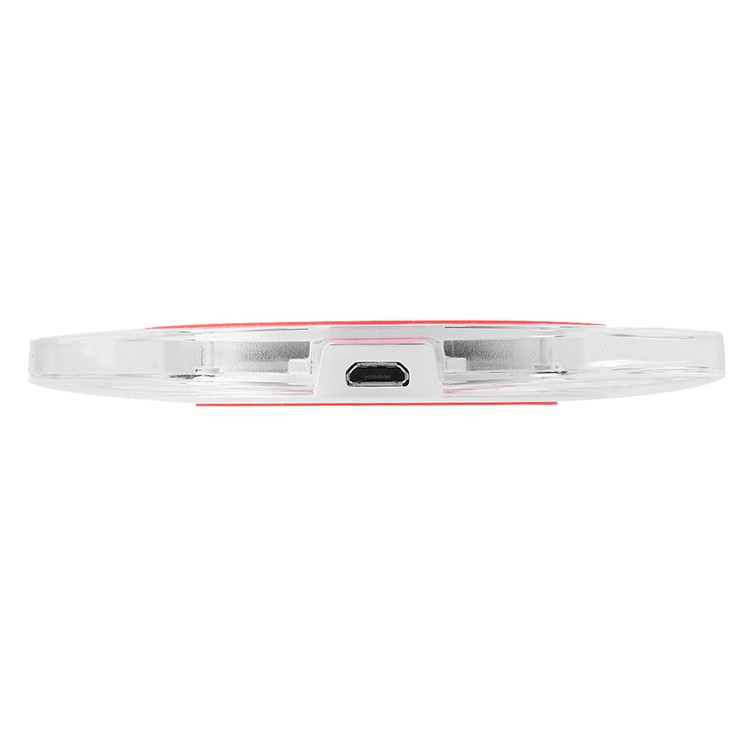 Qi Wireless Charging Pad Wireless Charger Square Transparent Design for Samsung Galaxy S7/S7 Edge - White-11