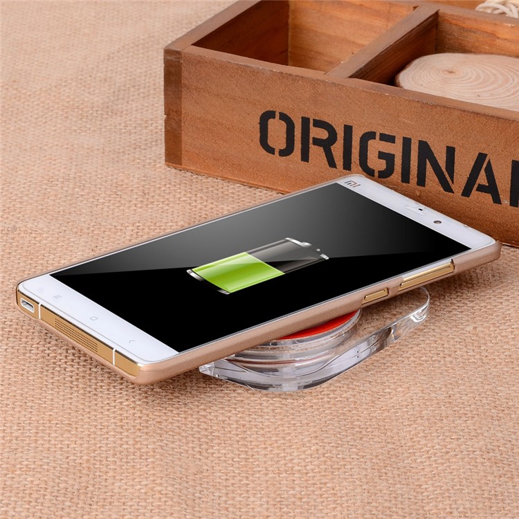 Qi Wireless Charging Pad Wireless Charger Square Transparent Design for Samsung Galaxy S7/S7 Edge - White-18