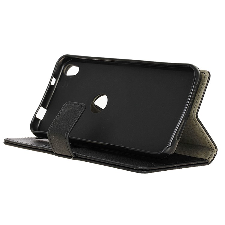 Litchi Texture Wallet Stand Leather Case for Alcatel Shine Lite - Black-5