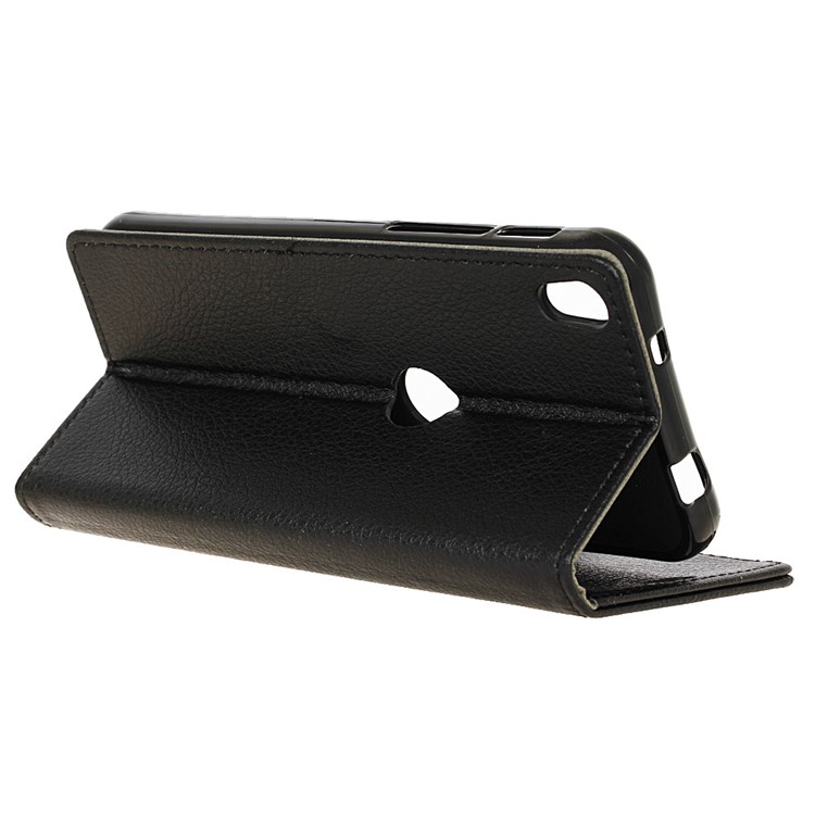 Litchi Texture Wallet Stand Leather Case for Alcatel Shine Lite - Black-6
