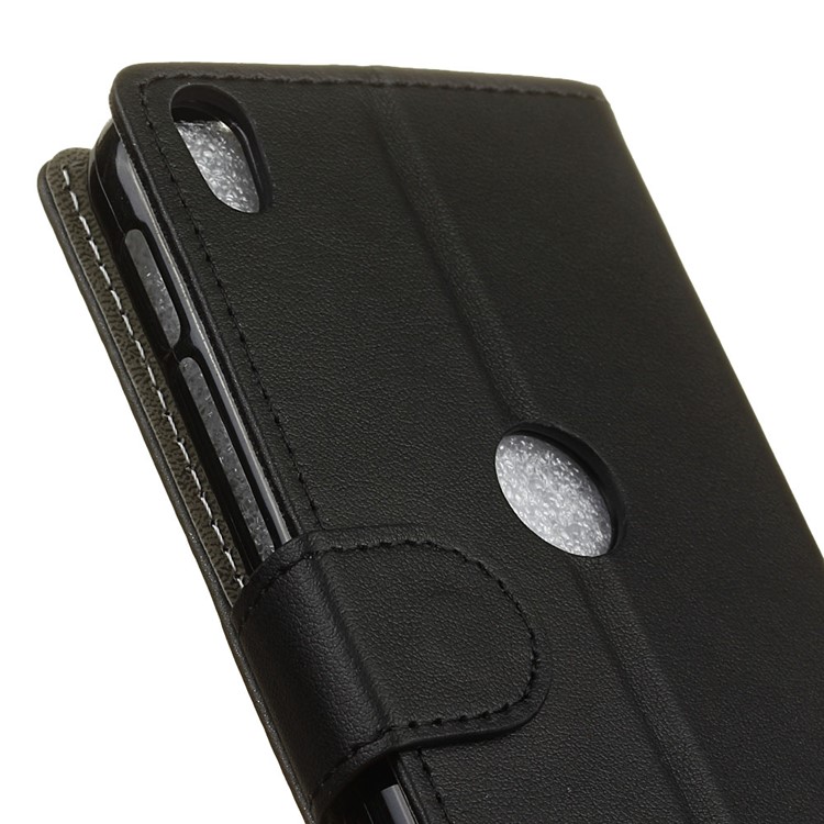 Wallet Leather Stand Phone Case for Alcatel Shine Lite - Black-3