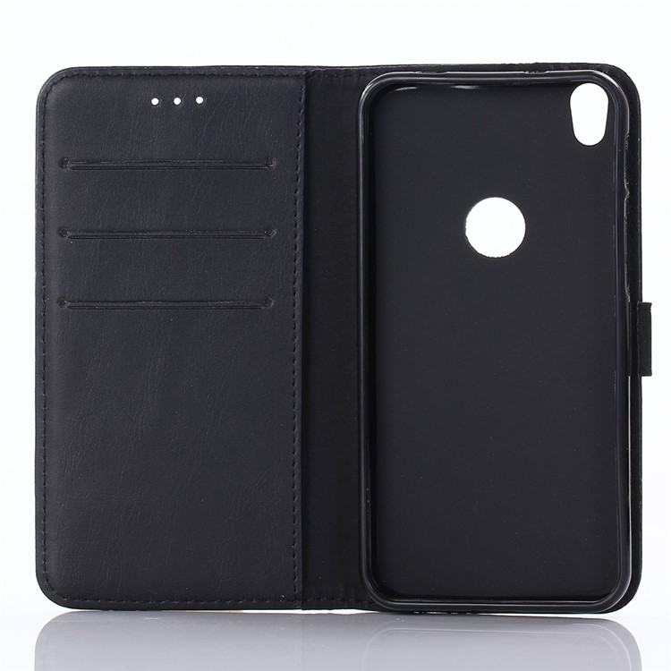 Wallet Leather Cell Phone Case for Alcatel Shine Lite - Black-3