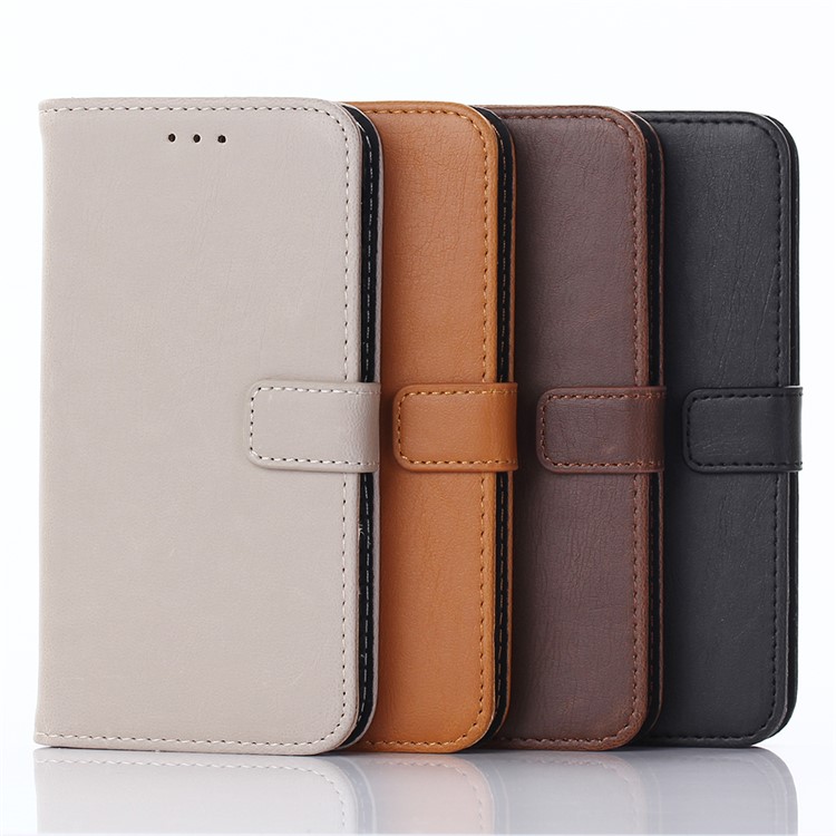 Wallet Leather Cell Phone Case for Alcatel Shine Lite - Black-5