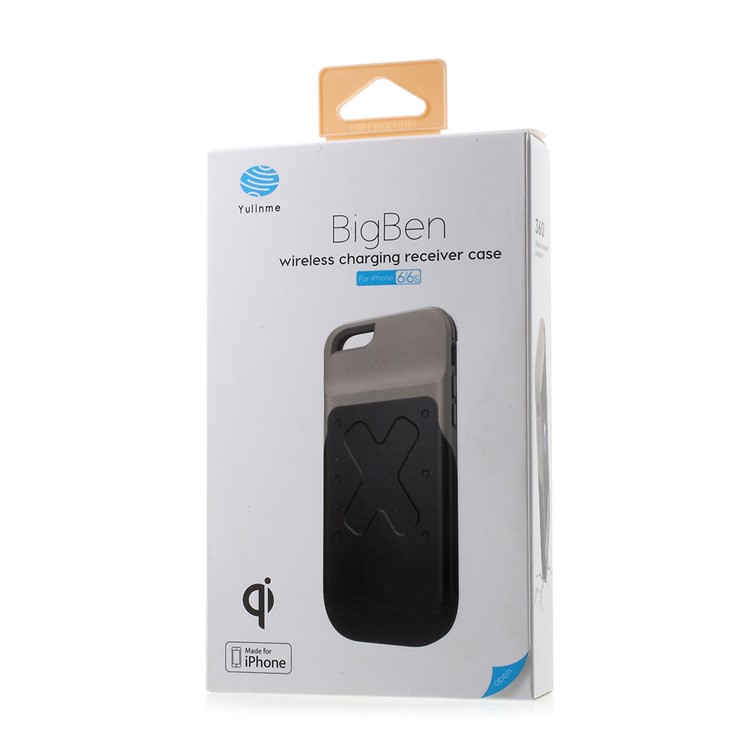 YULINME MFI Certified Wireless Charging Receiver Phone Case + Transmitter for iPhone 6s 6 - Black-17