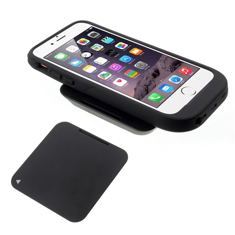 YULINME MFI Certified Wireless Charging Receiver Phone Case + Transmitter for iPhone 6s 6 - Black-3