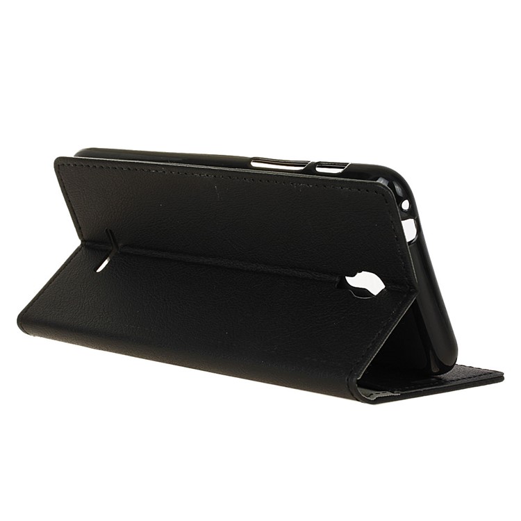 Wallet Leather Stand Case for Alcatel Pixi 4 (5.5) OT5012 - Black-5
