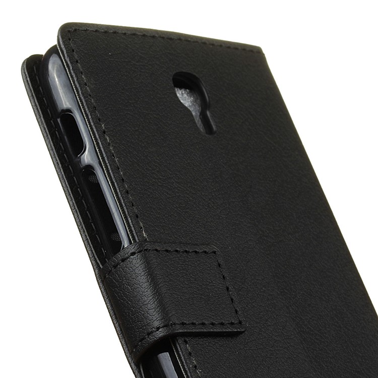 Wallet Leather Stand Case for Alcatel Pixi 4 (5.5) OT5012 - Black-7