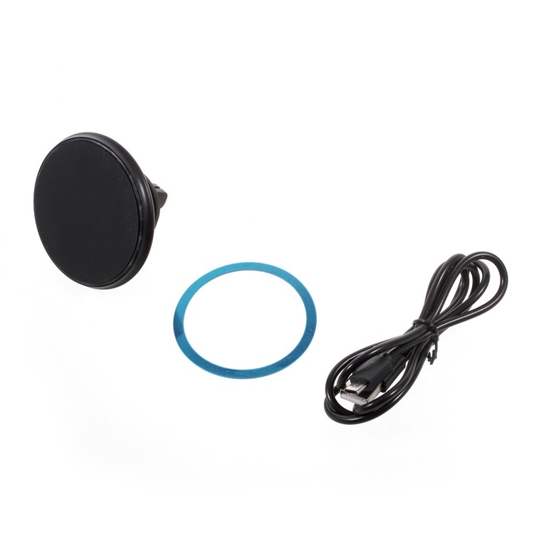 Universal Magnetic Qi Standard Wireless Charger Car Air Vent Mount for iPhone 8/8 Plus/Samsung Galaxy S7/S7 Edge (Not Support FOD Function)-6