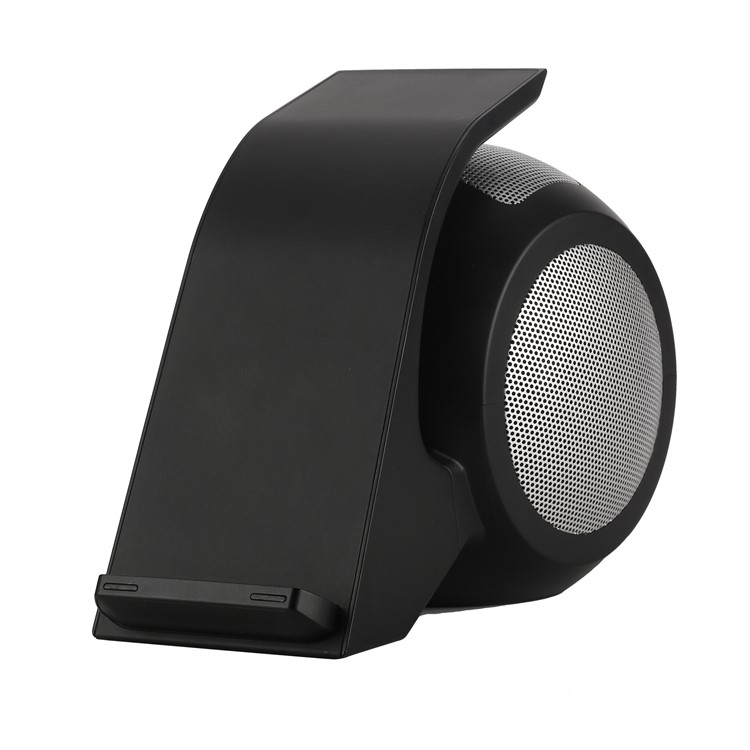 SMAMAO WN1 QI Wireless Charging Pad Bluetooth Speaker with Mic NFC AUX-in - Black / EU Plug-14