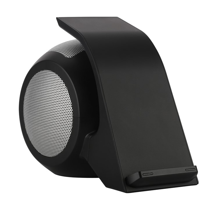 SMAMAO WN1 QI Wireless Charging Pad Bluetooth Speaker with Mic NFC AUX-in - Black / EU Plug-15