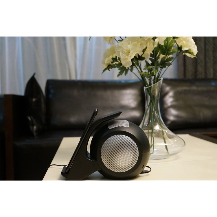 SMAMAO WN1 QI Wireless Charging Pad Bluetooth Speaker with Mic NFC AUX-in - Black / EU Plug-20