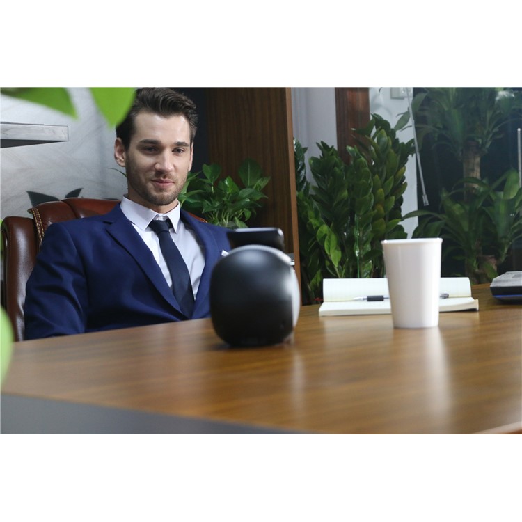 SMAMAO WN1 QI Wireless Charging Pad Bluetooth Speaker with Mic NFC AUX-in - Black / EU Plug-24
