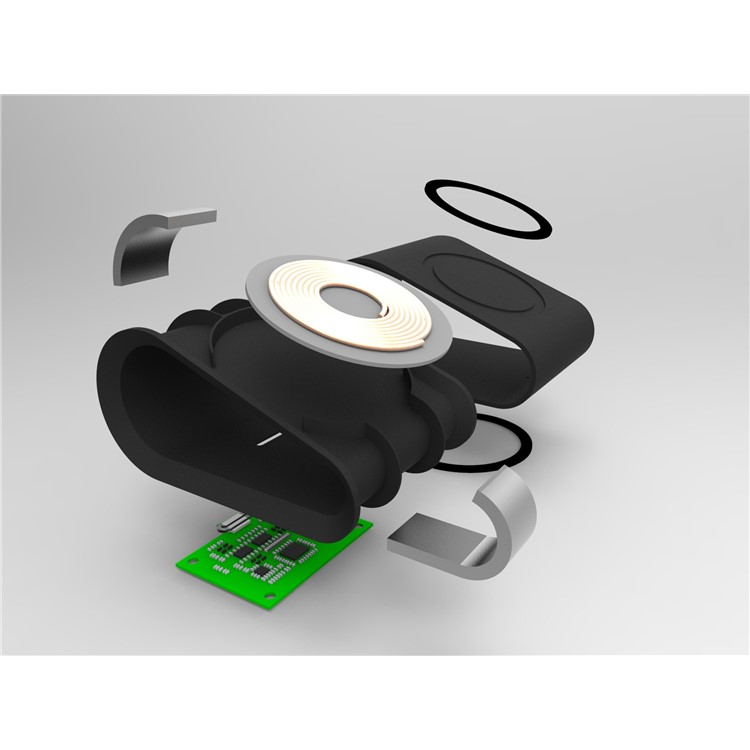 SMAMAO DC 5V QI Wireless Charger Slope Desktop Mount for Samsung S7/S6 Etc. - Black-4