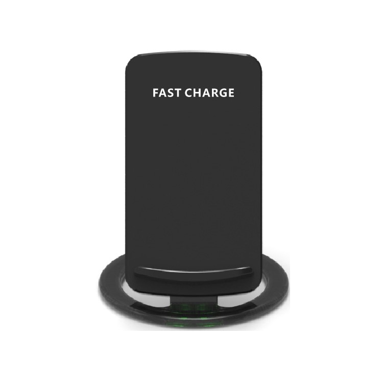 SMAMAO Q880 1-Coil Qi Wireless Charging Pad Stand for Samsung Galaxy S8/S7/S6 Etc - Black-1