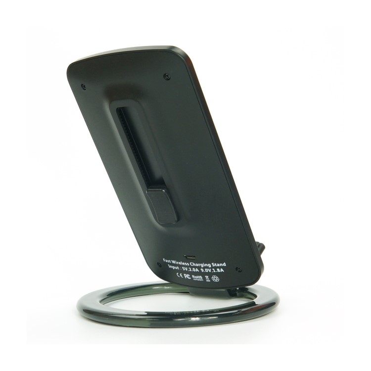 SMAMAO Q880 1-Coil Qi Wireless Charging Pad Stand for Samsung Galaxy S8/S7/S6 Etc - Black-11