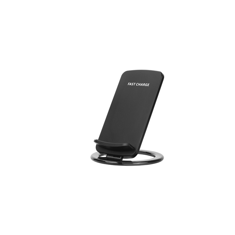SMAMAO Q880 1-Coil Qi Wireless Charging Pad Stand for Samsung Galaxy S8/S7/S6 Etc - Black-5
