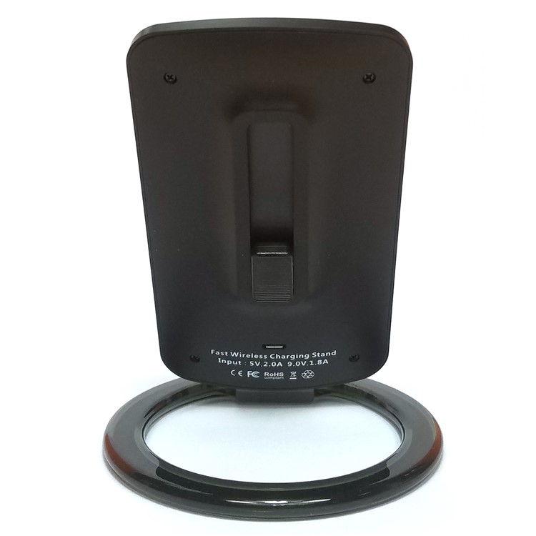 SMAMAO Q880 1-Coil Qi Wireless Charging Pad Stand for Samsung Galaxy S8/S7/S6 Etc - Black-7
